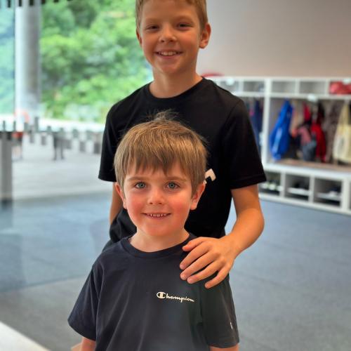 Neue Schulkinder und Buddies
